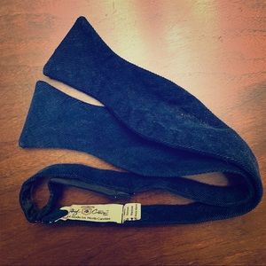 High Cotton Corduroy Navy Bow Tie. Adjustable